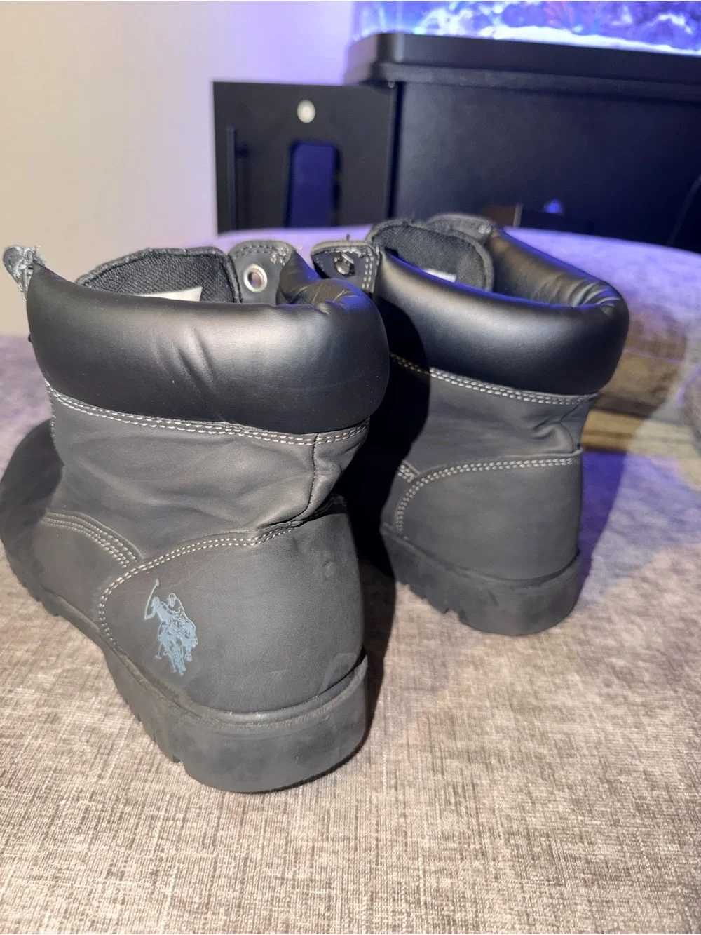 U.S. Polo Assn Owen High Black Lace Up Boots Men’s Size 10.5M